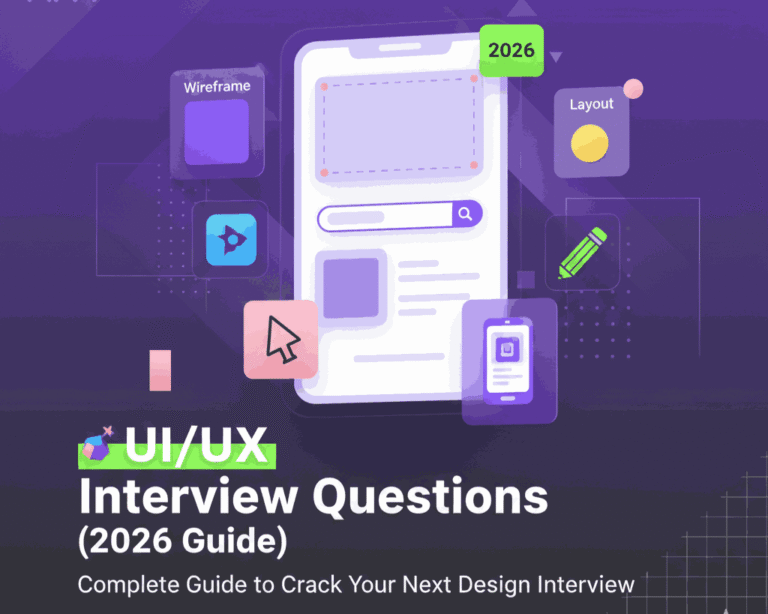 Top UI/UX Design Interview Questions & Answers for Beginners (2026 Guide)
